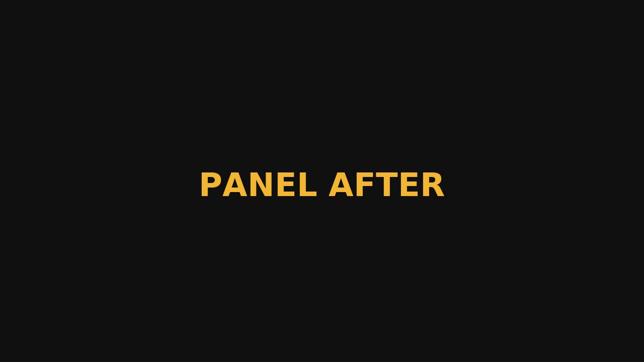 Panel - After